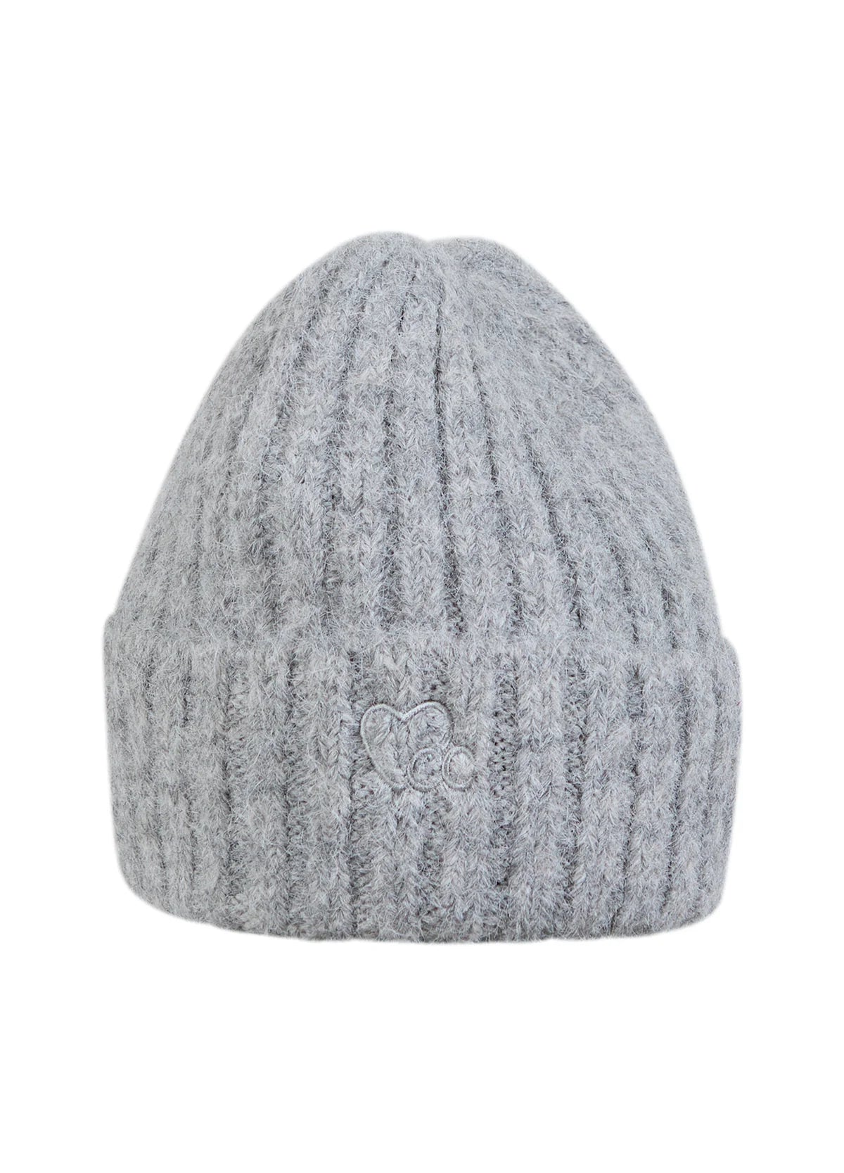 CC heart KYLA rib beanie - grey melange