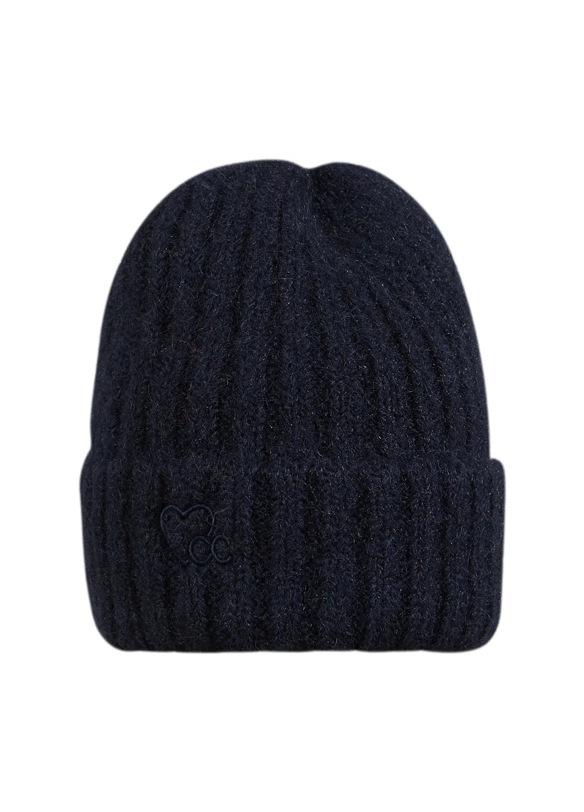 CC heart KYLA rib beanie - navy
