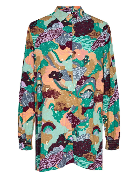 NUWENDY SHIRT - Pool Blue