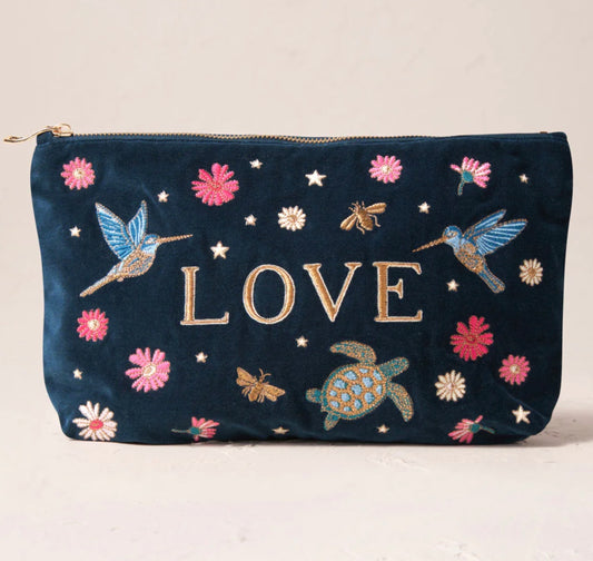 LOVE Ink Blue Everyday Pouch