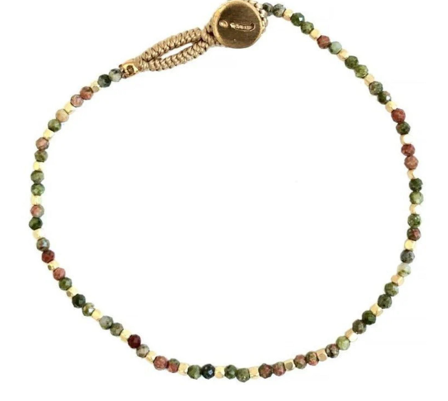 AP12 Lulu Stone Dot Unakite Bracelet