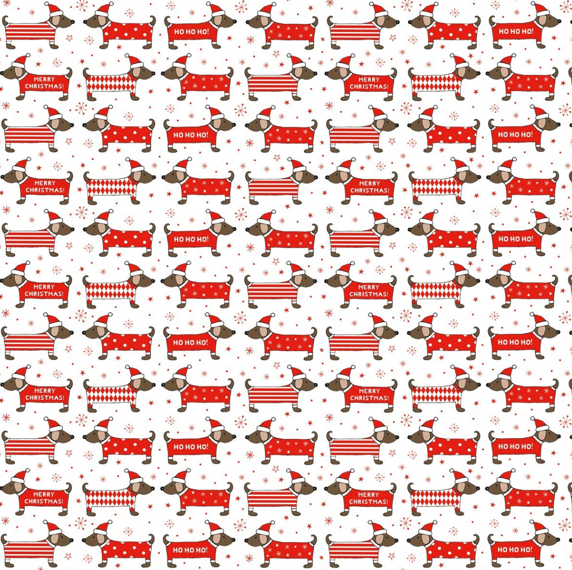 Christmas Sausage Dog Wrapping paper