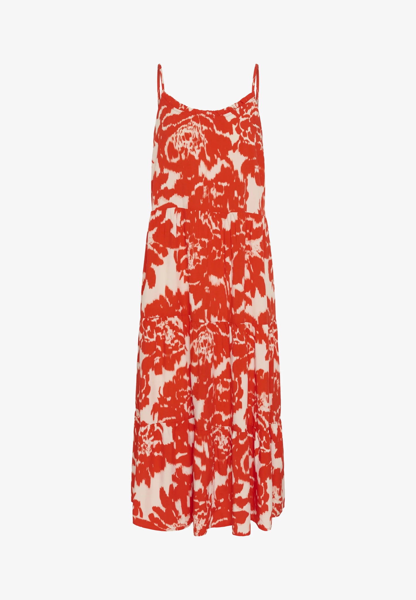 EdaSZ Maxi Strap Dress - Poinciana Water Blooms