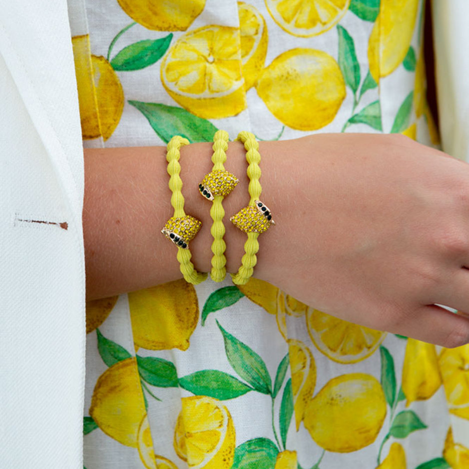 Diamanté Lemon band - Sunshine Yellow