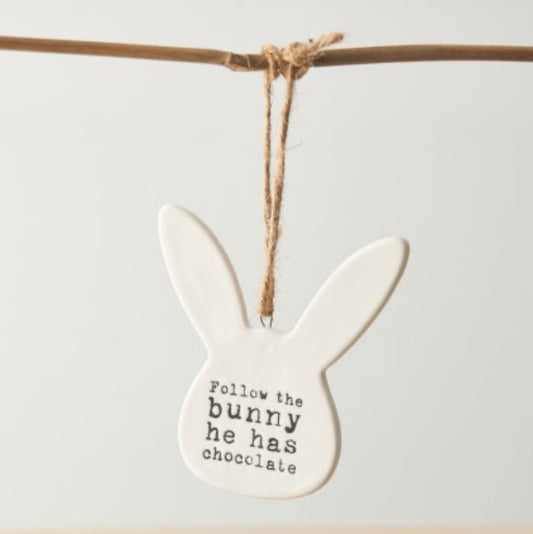 Follow The Bunny Hanger ,9cm