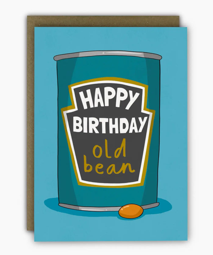 Old Bean Birthday Card