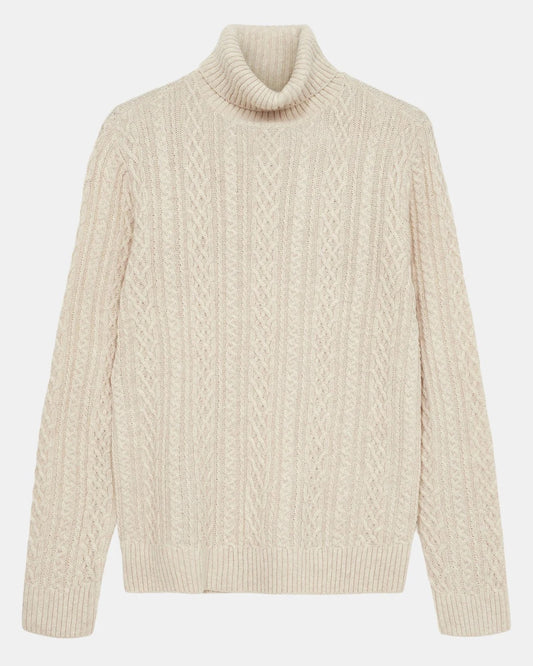 AKSUNE CABLE ROLL NECK