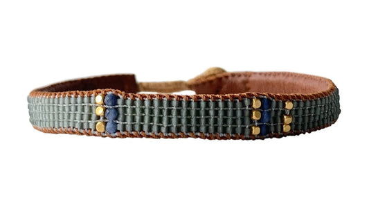 Stone Stripe Grey Bracelet