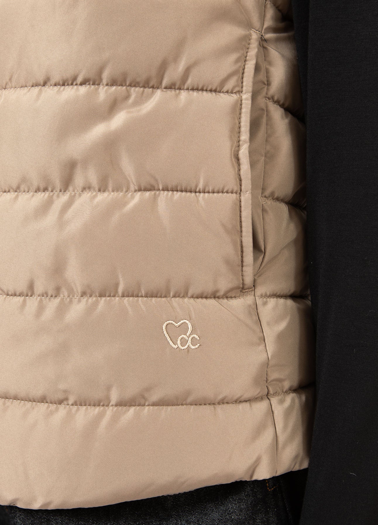 CC Heart ASTA Quilted Vest - Sand