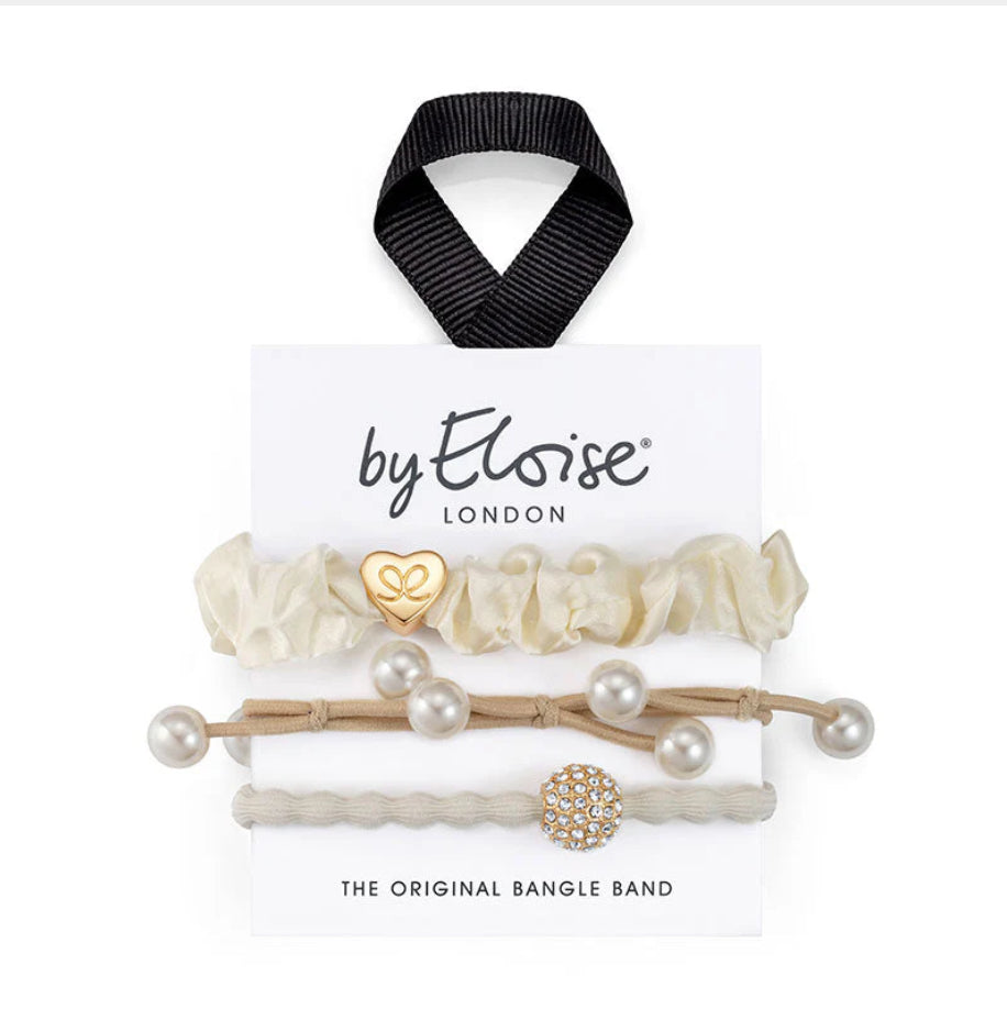 ByEloise Bangle Band Set - White Party