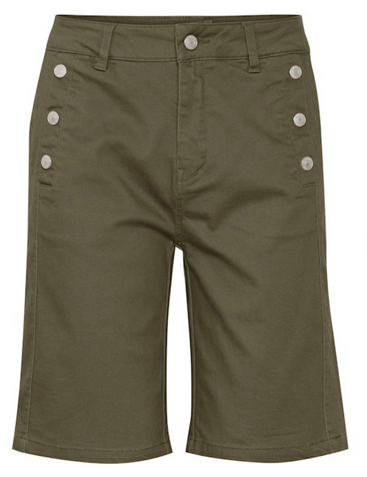 FRLOMAX Capri Shorts - Dusty Olive