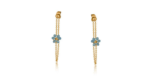 Daphne Daisy Chain Pull Thru Earrings