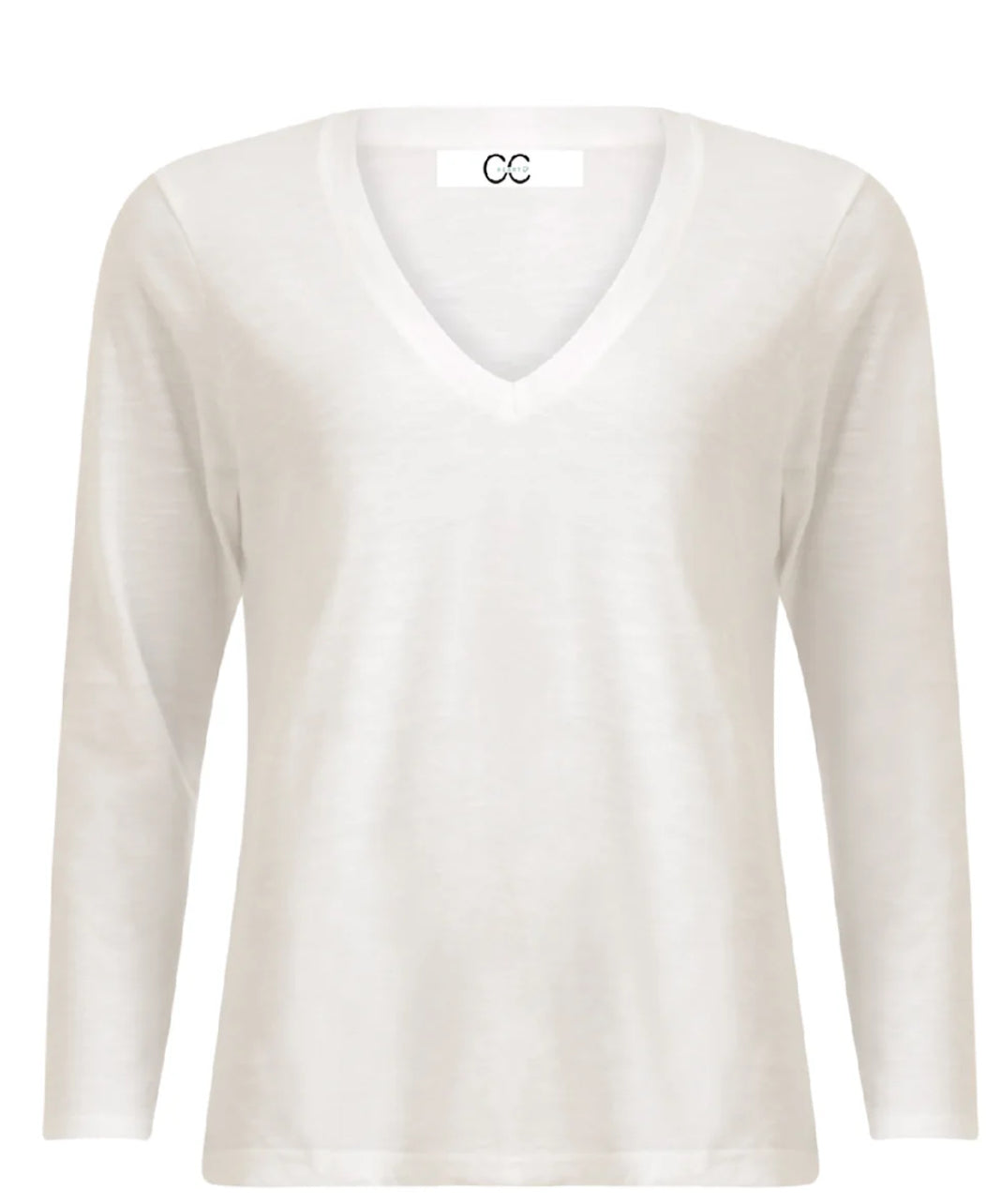 CC Heart Long Sleeve V-Neck T-Shirt