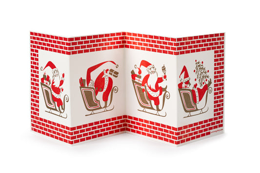 Father Christmas Concertina Card