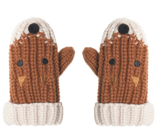 Felix Fox Knitted Mittens