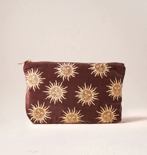 Sun Goddess Velvet Everyday Pouch