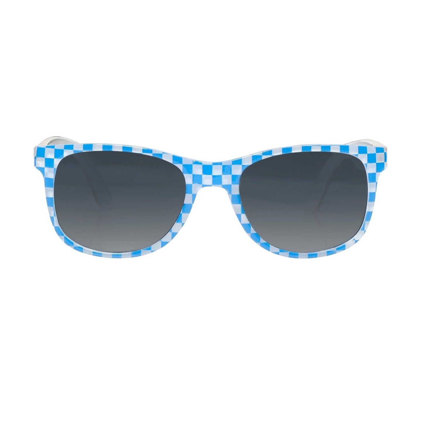 Retro Racing Check Sunglasses
