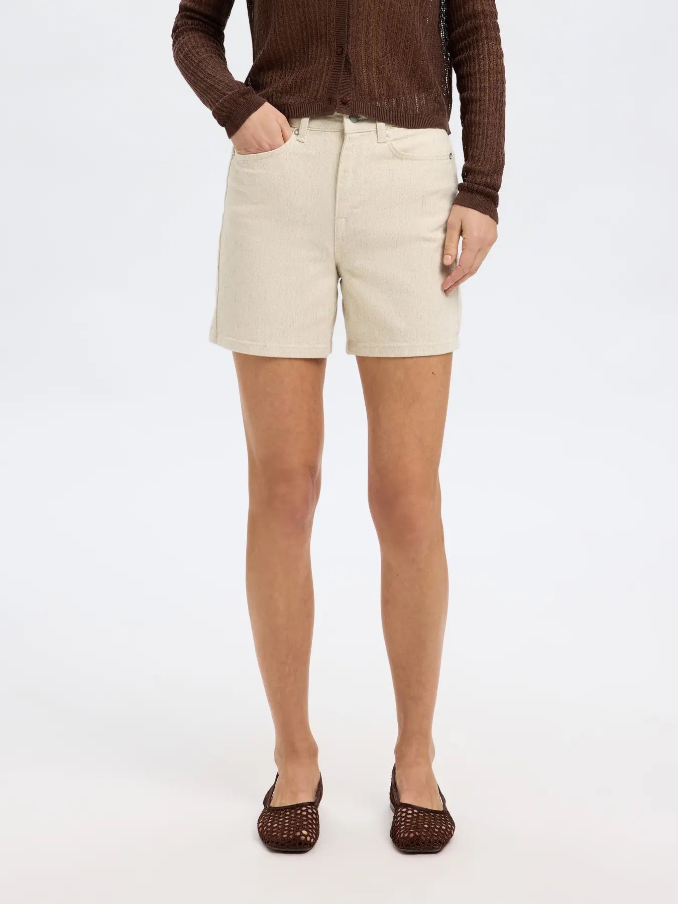 SLFUNA-KRISTA HW DENIM SHORTS 16097716