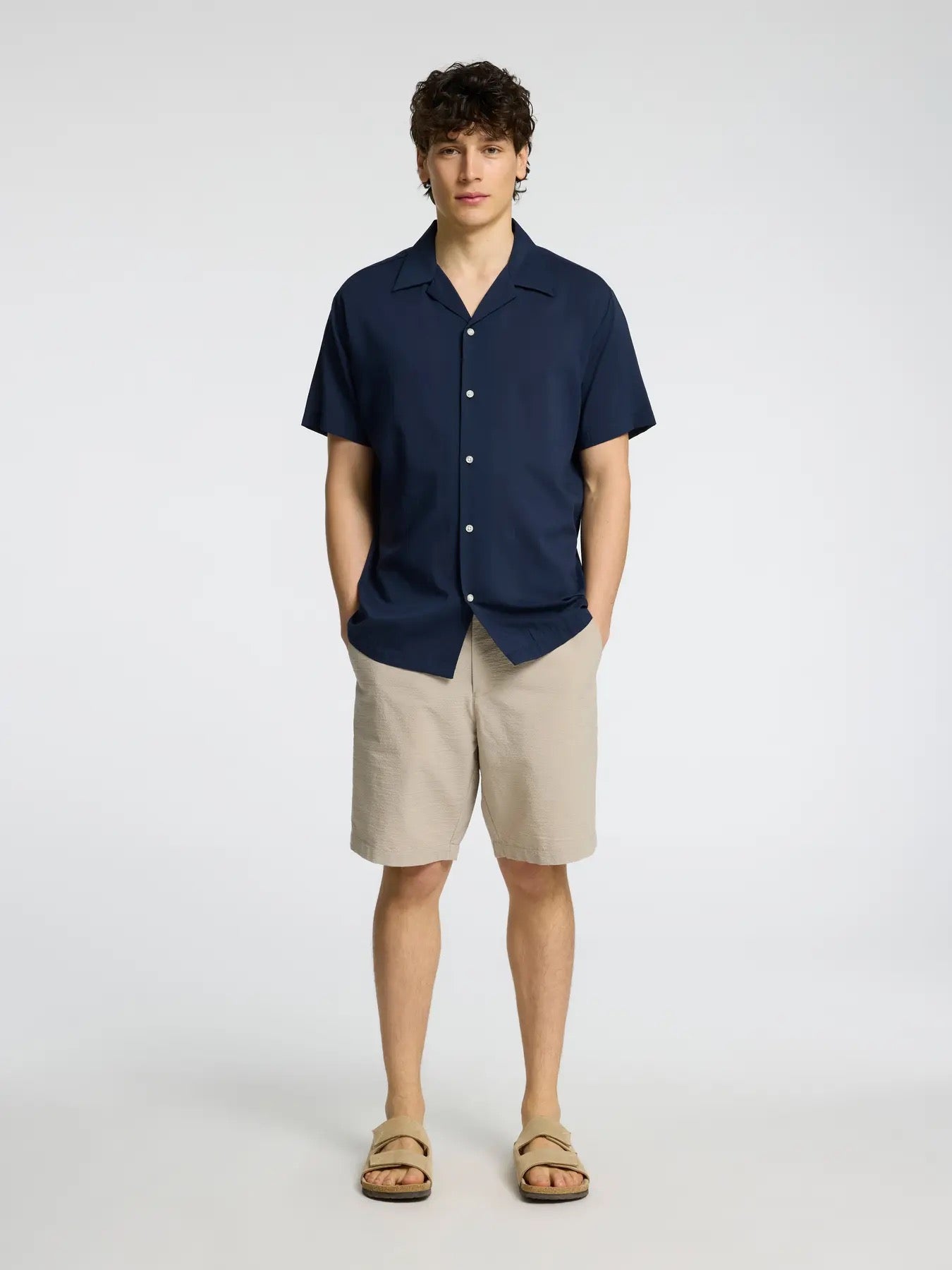 SLHREGULAR-KARL SEERSUCKER SHORTS NOOS