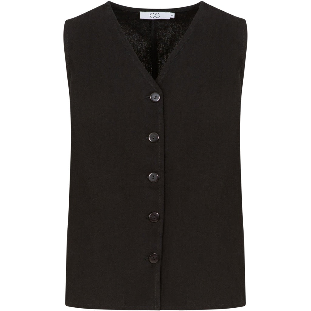 CC Heart SCOUT Linen-look Vest Top