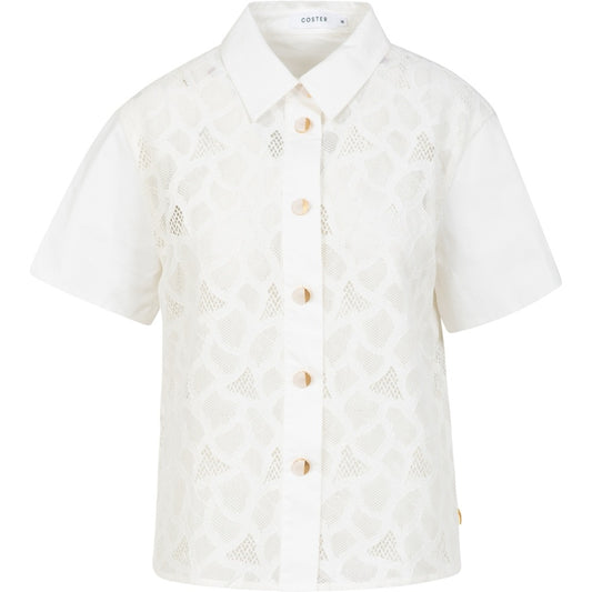 Lace Top with Utility Details