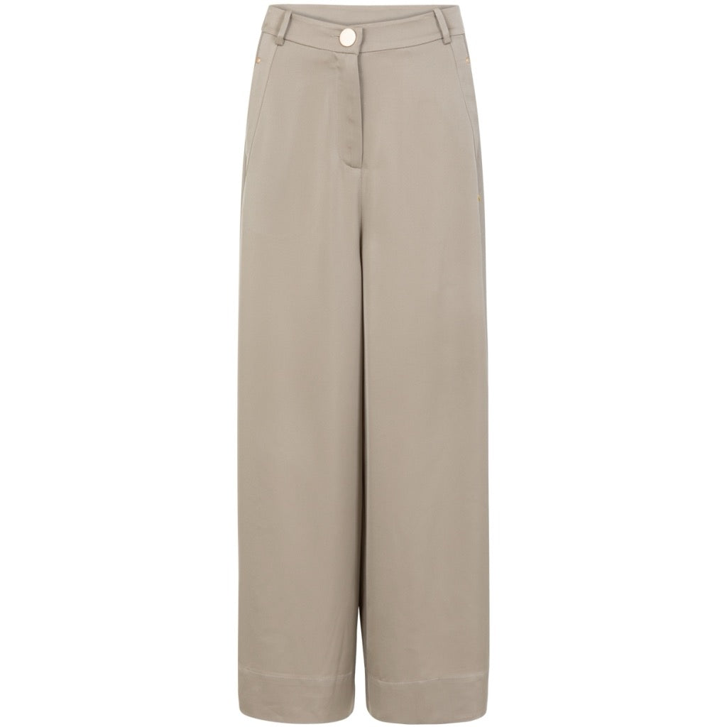 Shiny wide pants with high waist - PETRA fit