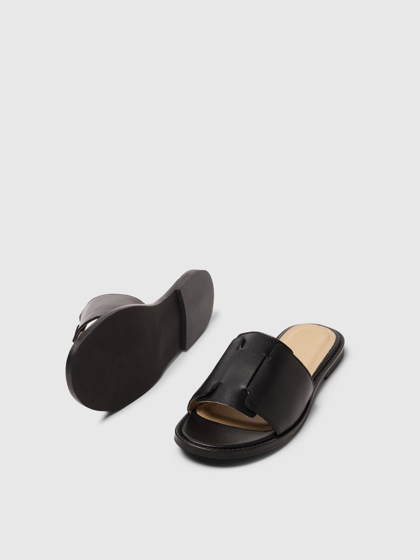 SLFISABELLA LEATHER SLIDER