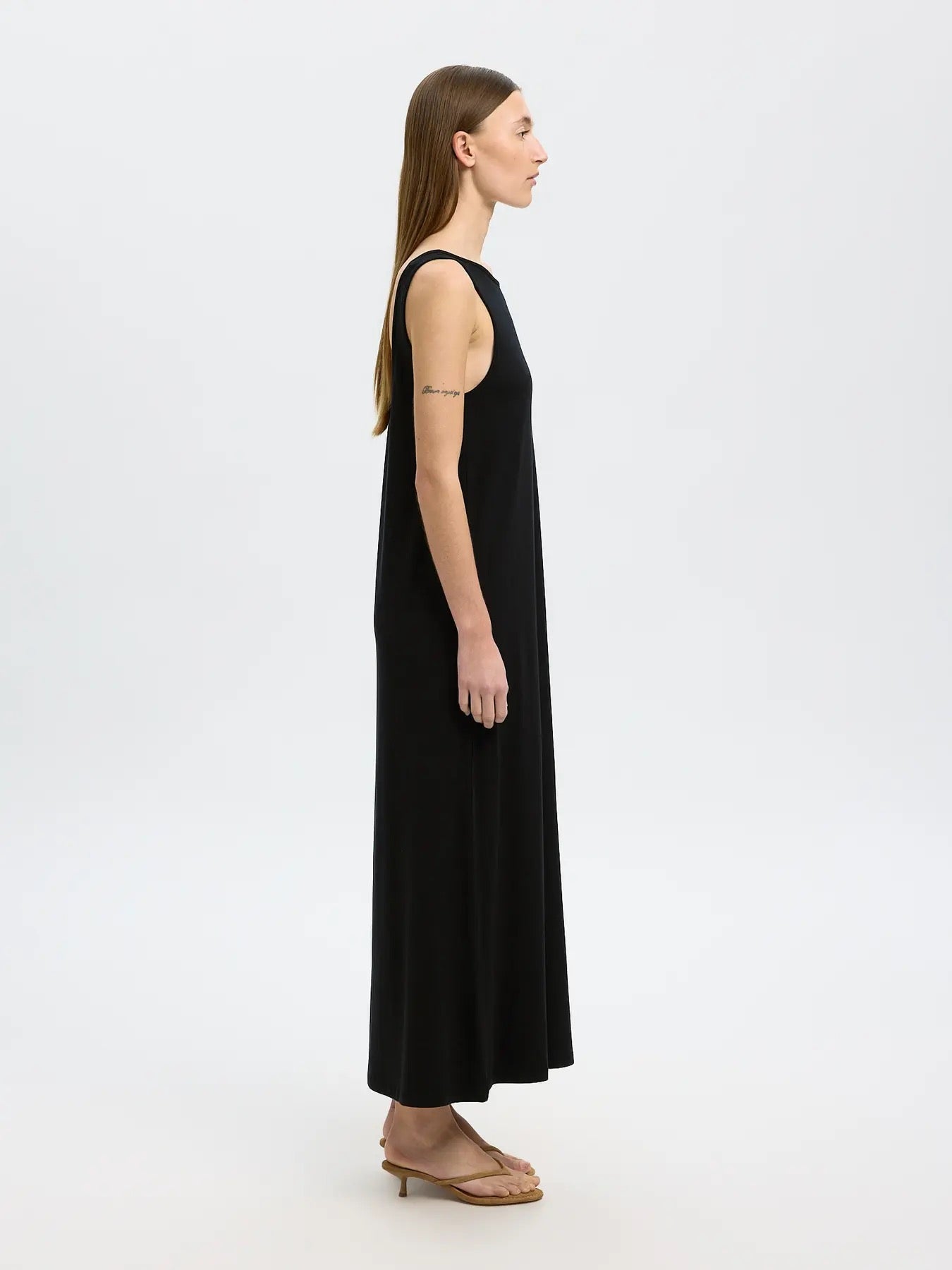 SLFANOLA SL LOW BACK ANKLE DRESS