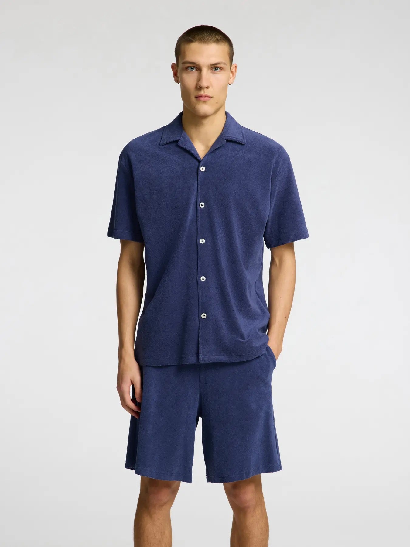 SLHRELAXATALON TOWEL SS JERSEY SHIRT