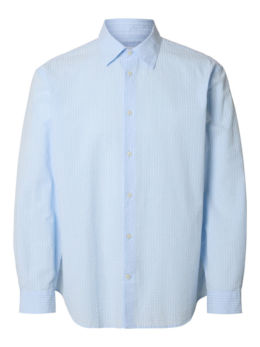SLHRELAXDEREK SEERSUCKER LS SHIRT