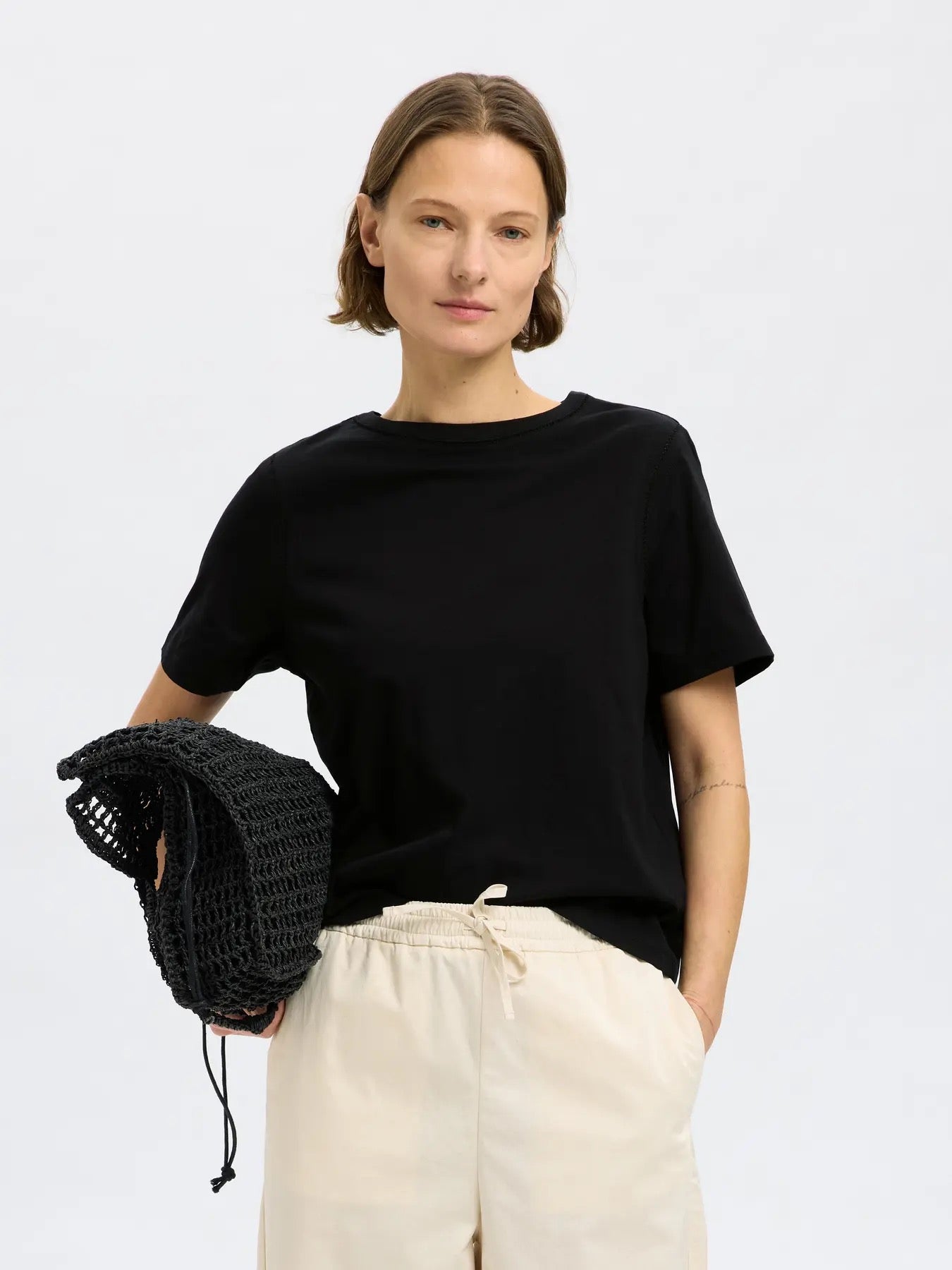 SLFASSIA SS INSERT TEE