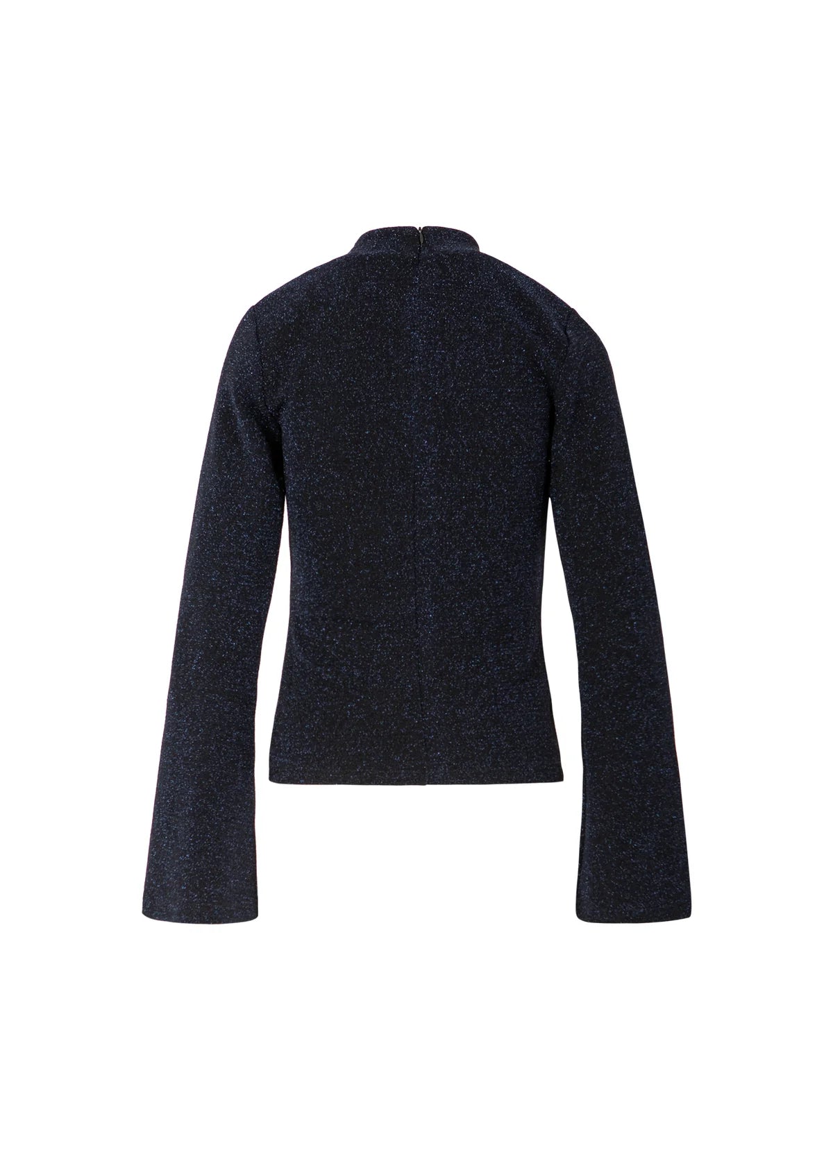 Wide Cuff Lurex Blouse