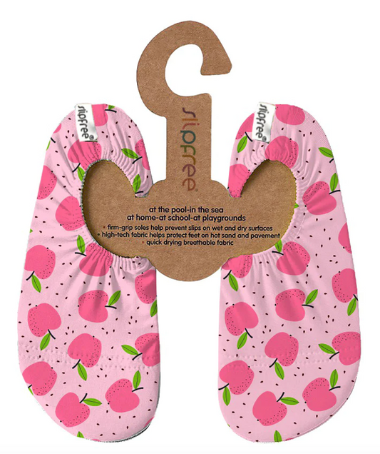 SlipFree Children's Shoes - Mela Pink Apples