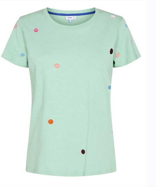 NUJULY TEE - Grayed Jade