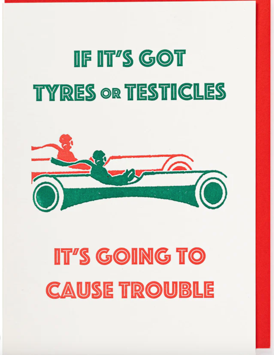 Tyres or Testicles Card