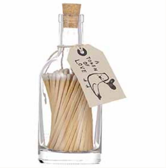 Token of Love Luxury Matches in Glass Bottle