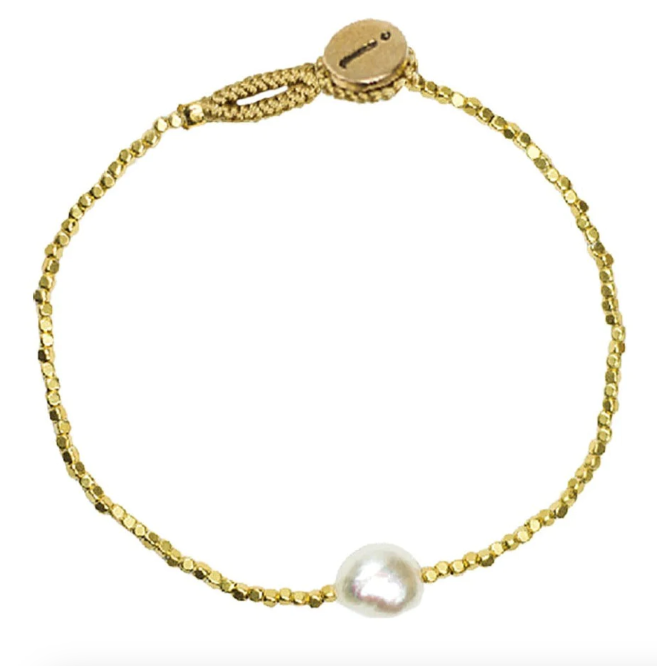 PE 03 Peggy Queen Pearl Bracelet - Gold