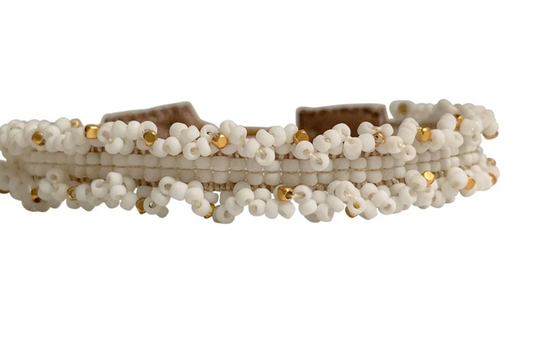 Cap Bracelet - French White