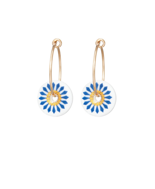 White Riley Earrings