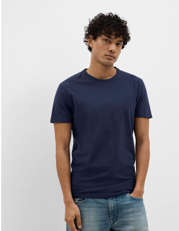 SLHNEWPIMA O-NECK TEE - Navy Blazer