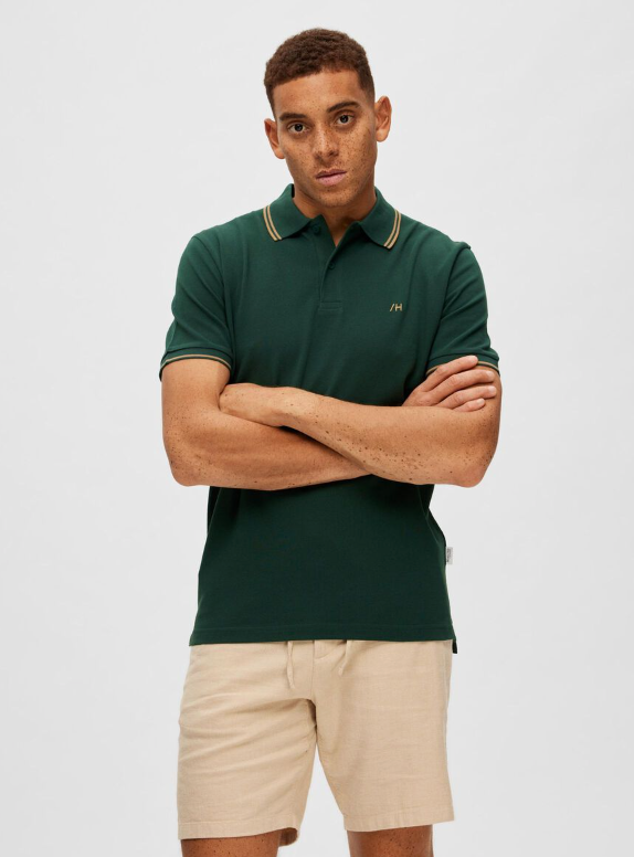 SLHDANTE Sports Polo - Trecking green
