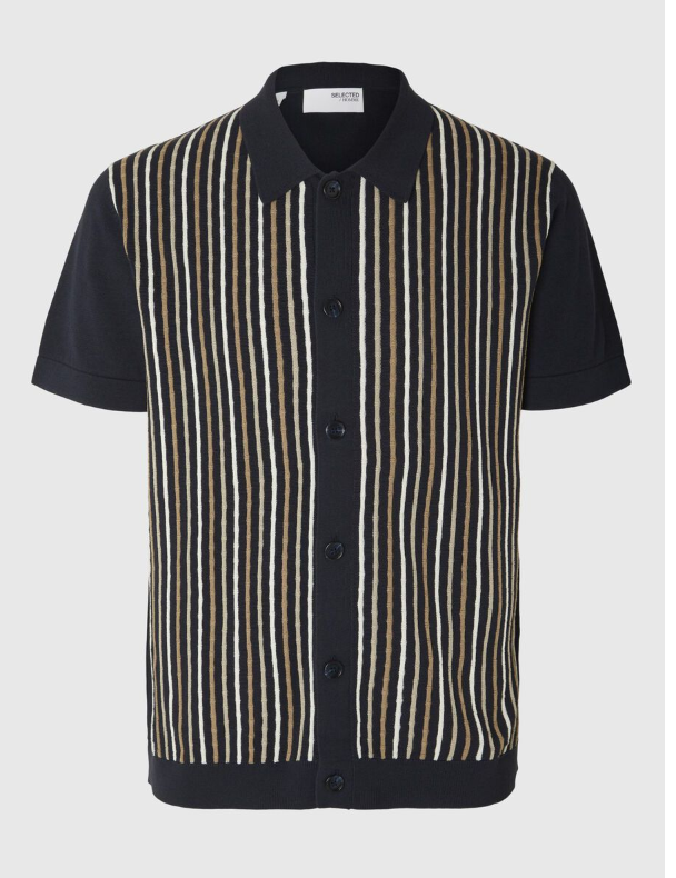 SLHMATTIS KNIT POLO - Sky Captain