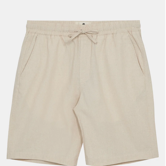 AKLT James Linen Ela Shorts - Brown Rice