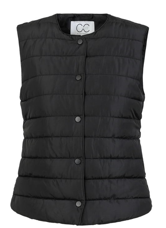 CC Heart ASTA Quilted Vest - Black