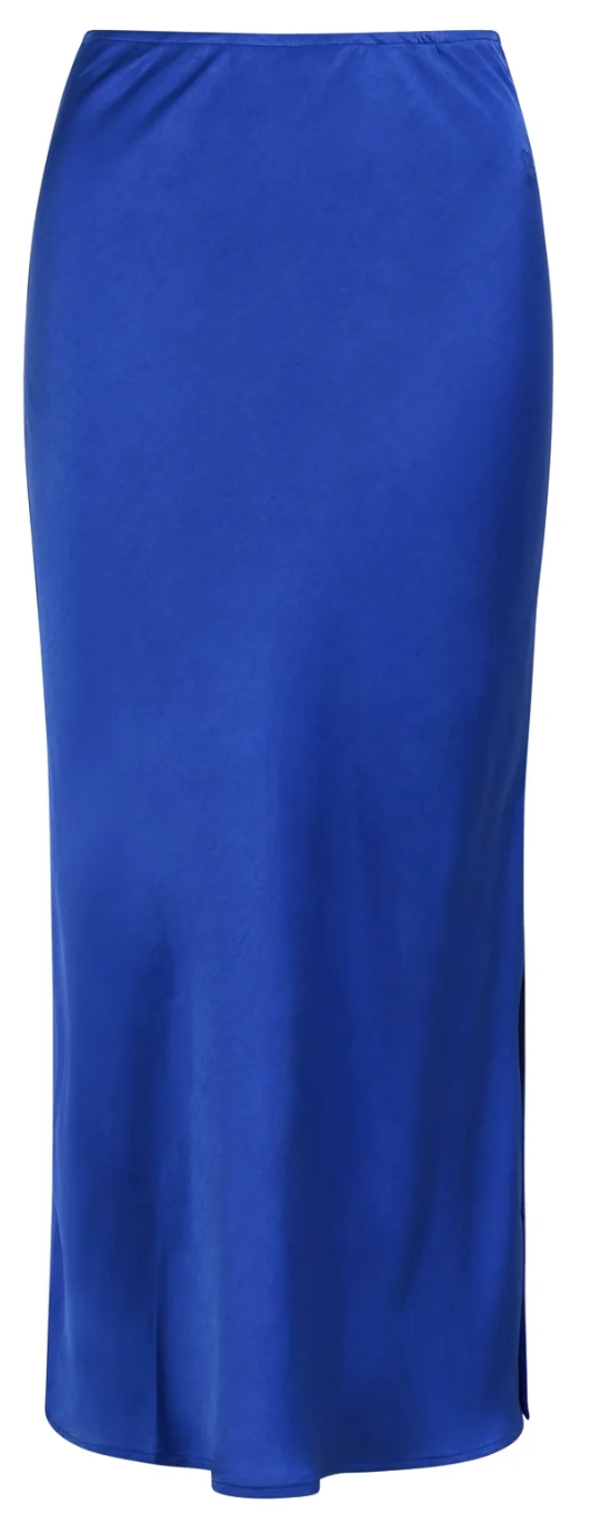 CC Heart Skyler Mid Length Skirt  - Bright Blue