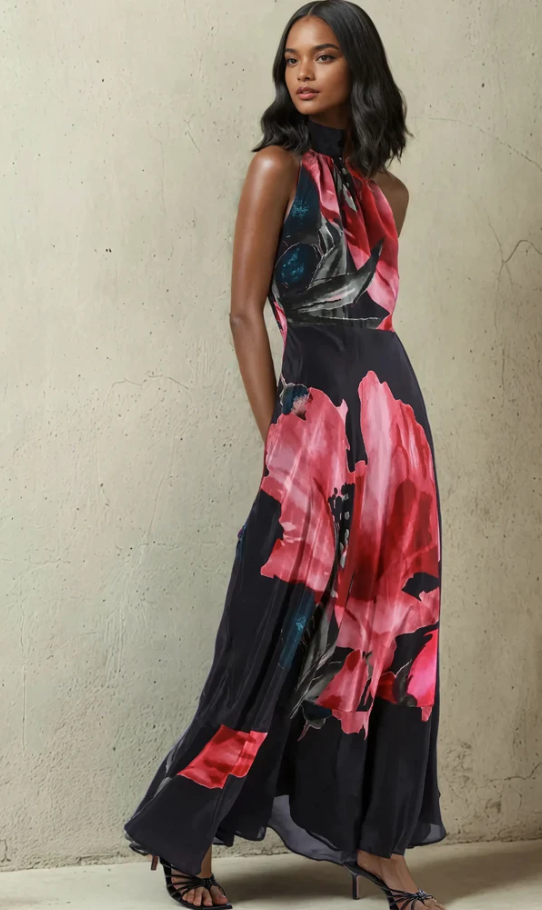 VALERIA MAXI DRESS (PRIME PINK) (POS)