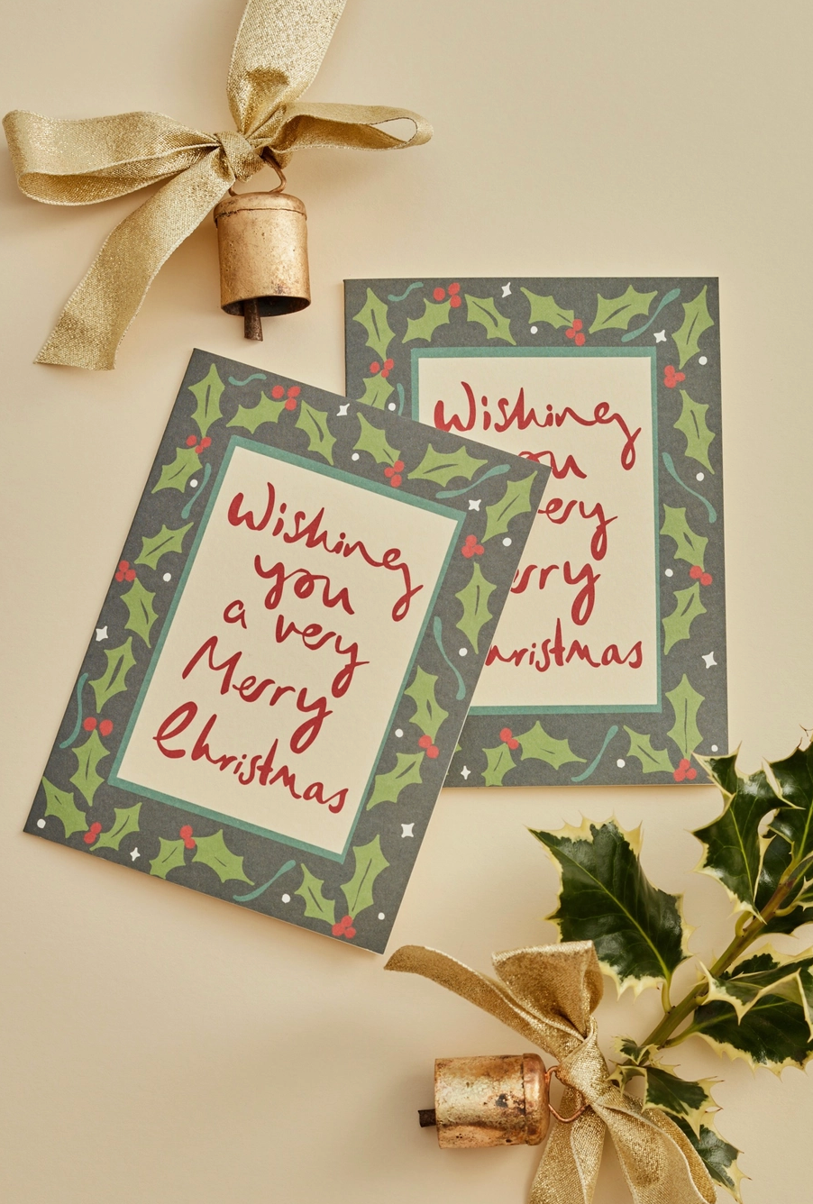 Holly Berries Christmas Card