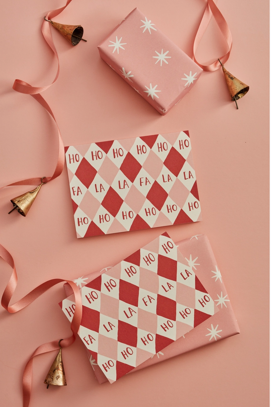 Harlequin Christmas Card