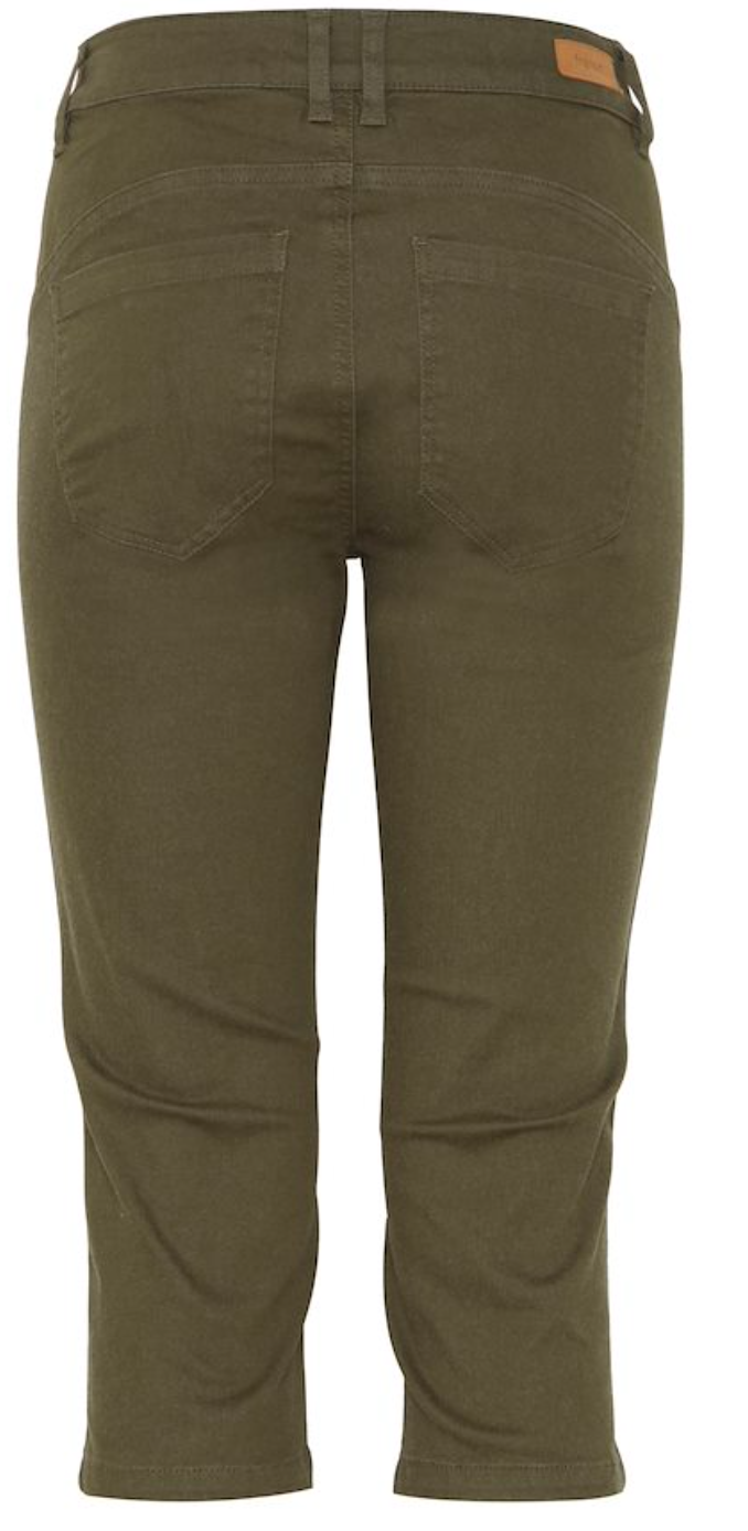 FRVOMAX Capri Trousers - Grass Green Mix