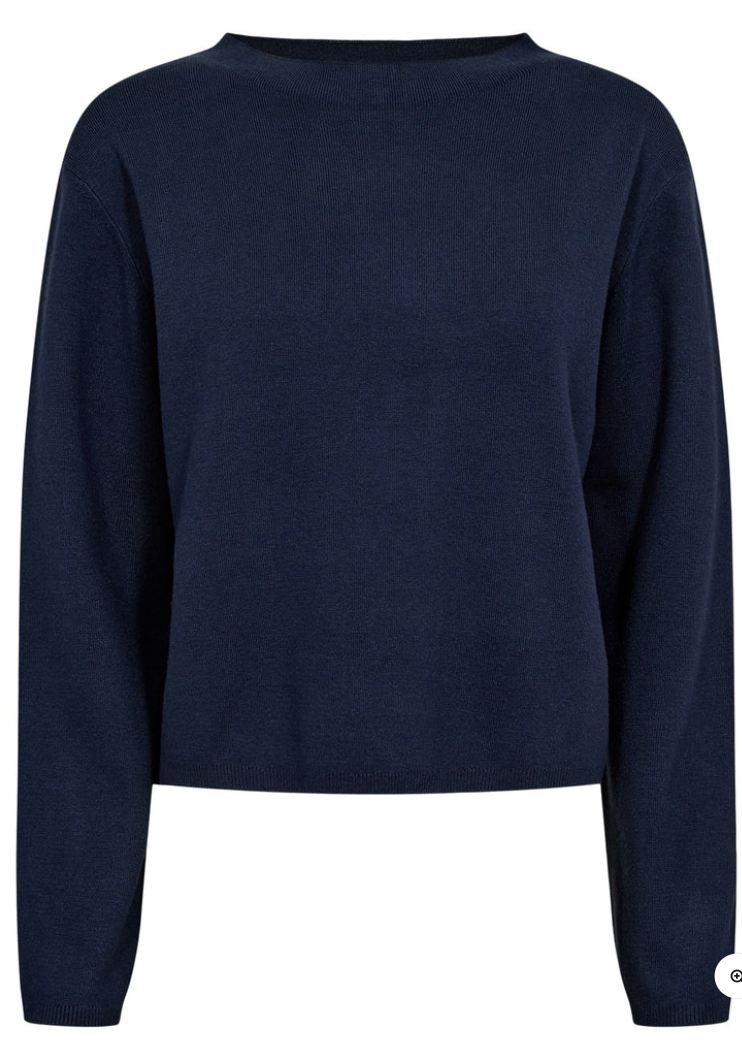 Nucarma Crop Pullover - Dress Blues